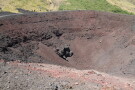 Tourists and Crater, Mount Etna, Sicily